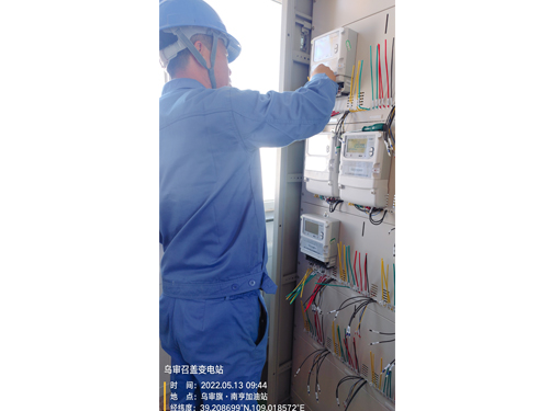 乌审召变电站-电表安装接线