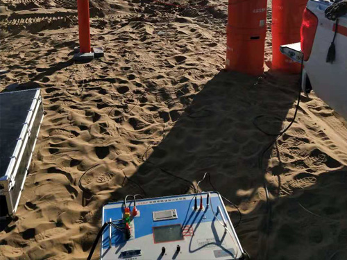 沙漠里的实验设备