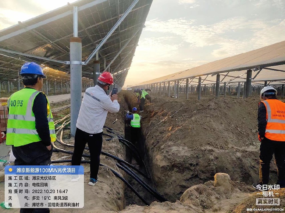 潍京新能源100MW农光一体化项目